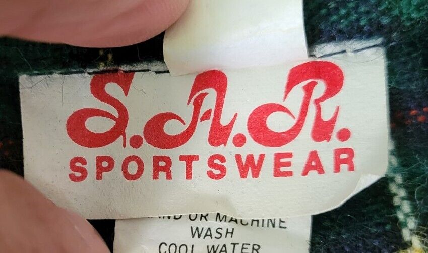 Vintage Green & Blue Plaid Wool Blend Wrap Skirt with Buckle - Fresh Stock Dated March 2026