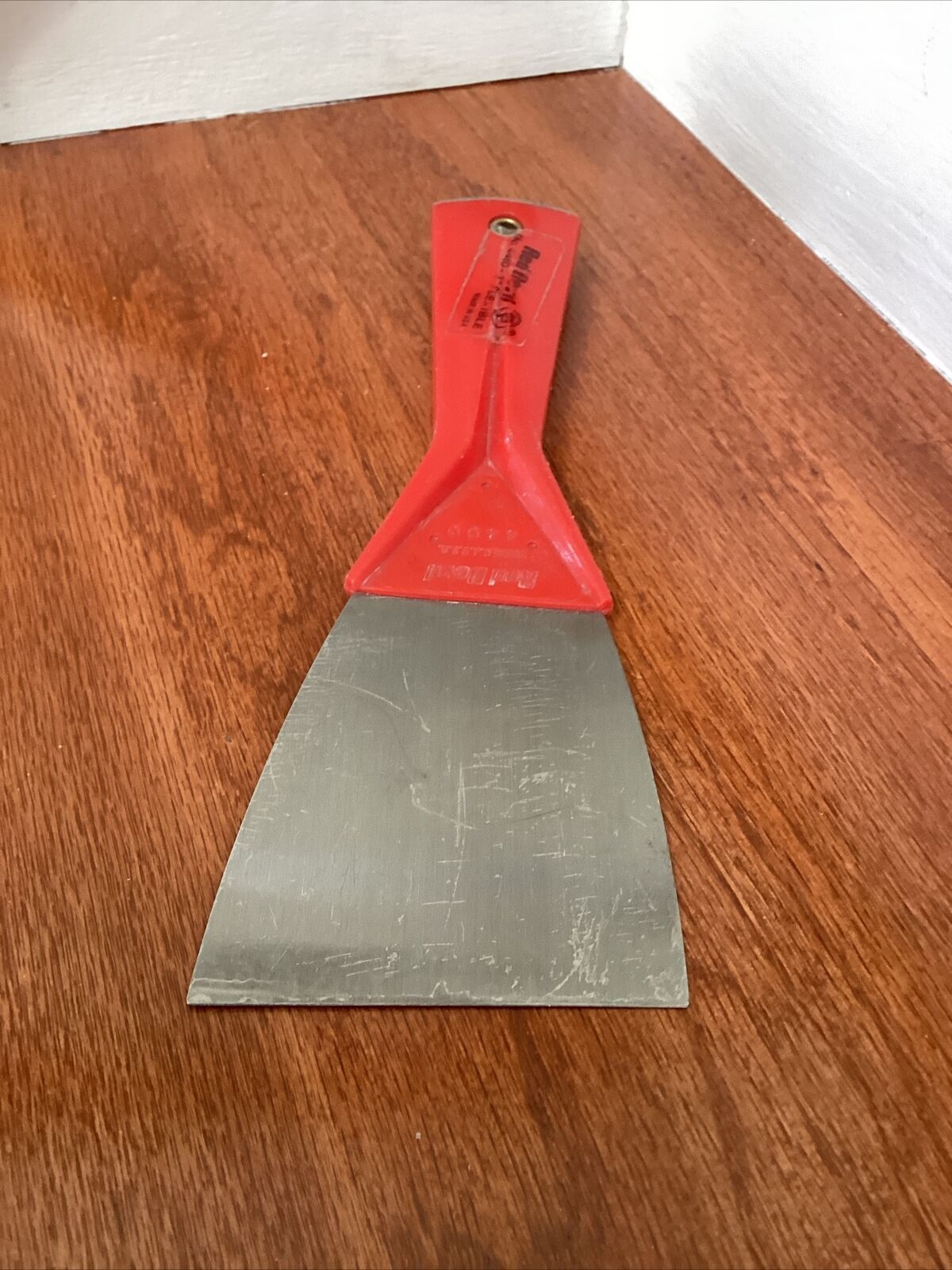 Vintage Red Devil 4400, 4410 Red Handle 3” Flexible Blade Scraper~Putty Knife - Fresh Stock Dated February 2026