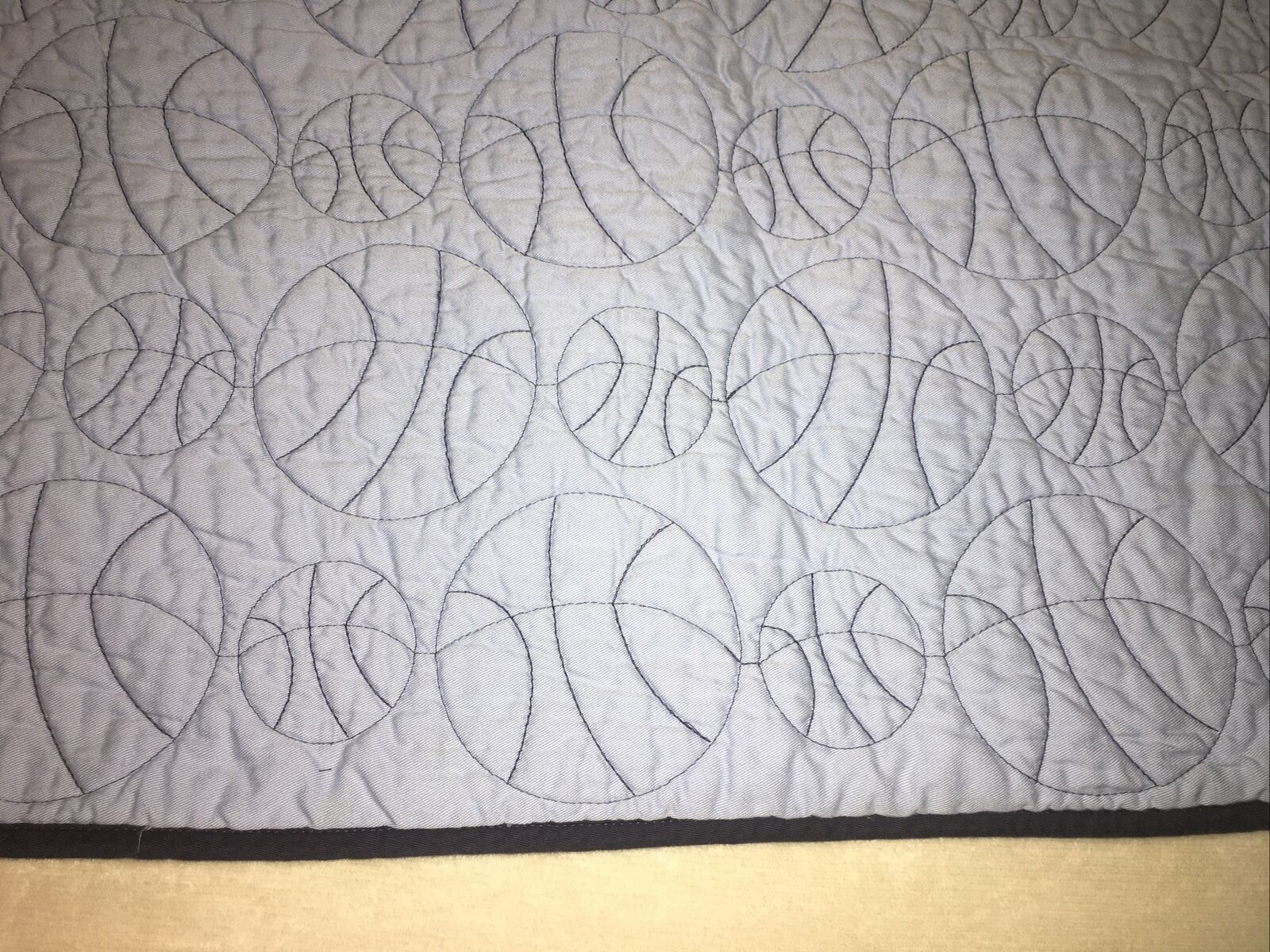 Pottery Barn Kids Navy Blue Reversible Stitched Pillow Sham Basketballs Pattern - Fresh Stock Dated February 2026