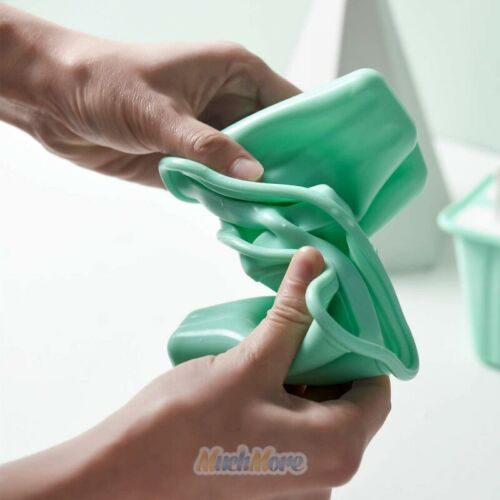 Ice Cream Popsicle Frozen Mold Silicone Lolly Pop Maker Mould Ice Tray Cover Lid - Fresh Stock Dated December 2025