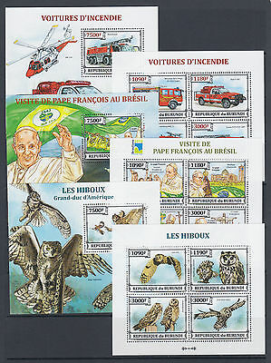 Burundi Sc 1381-1430 MNH. 2013 Brasiliana PHILEX, complete set of 50 s/s, VF - Fresh Stock Dated December 2025