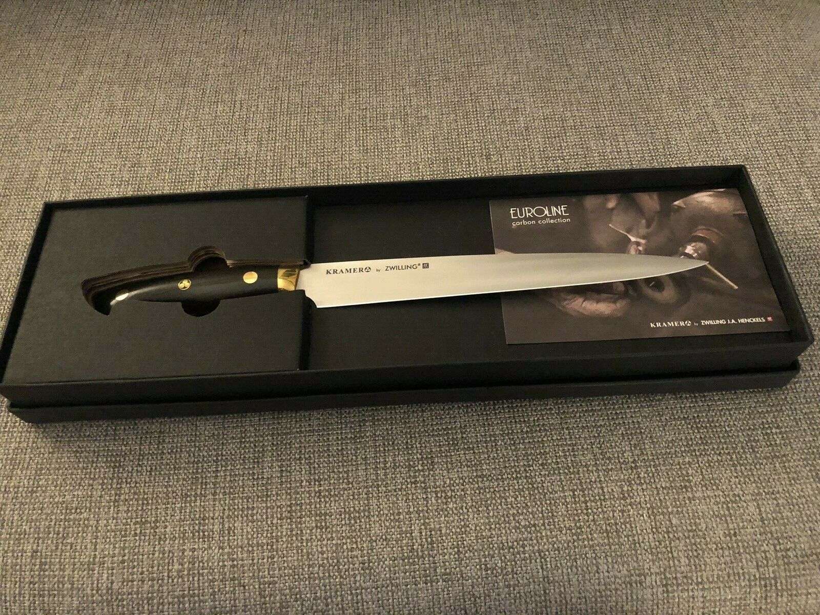 ZWILLING KRAMER - EUROLINE CARBON COLLECTION 9-INCH, CARVING KNIFE - 34940-233 - Fresh Stock Dated December 2025