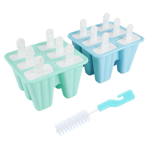 Ice Cream Popsicle Frozen Mold Silicone Lolly Pop Maker Mould Ice Tray Cover Lid - Fresh Stock Dated December 2025