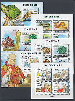 Burundi Sc 1381-1430 MNH. 2013 Brasiliana PHILEX, complete set of 50 s/s, VF - Fresh Stock Dated December 2025