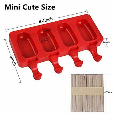 Popsicle Molds for Kids Silicone Popsicle Molds BPA Free Reusable 4 Cavities ... - Fresh Stock Dated February 2026