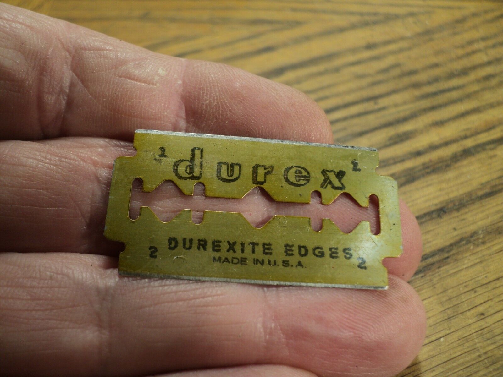 Vintage Duz-All Scraper Tool w/ New Old Stock Durex Double Edge Blade - 5
