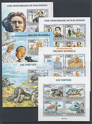 Burundi Sc 1381-1430 MNH. 2013 Brasiliana PHILEX, complete set of 50 s/s, VF - Fresh Stock Dated December 2025