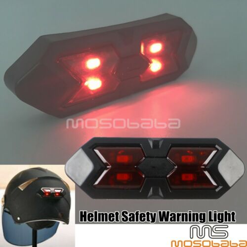 LED Helmet Light Warning Safety Lamp Signal Indicator For Harley BMW Motorcycle - Fresh Stock Dated December 2025