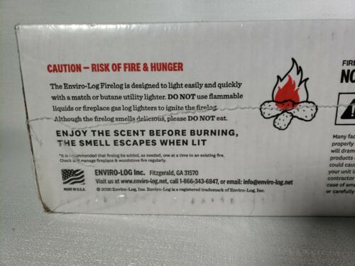 EnviroLog Fire Log | KFC 11 Herbs & Spices Scent | Fireplace Campfire Woodstove - Fresh Stock Dated December 2025