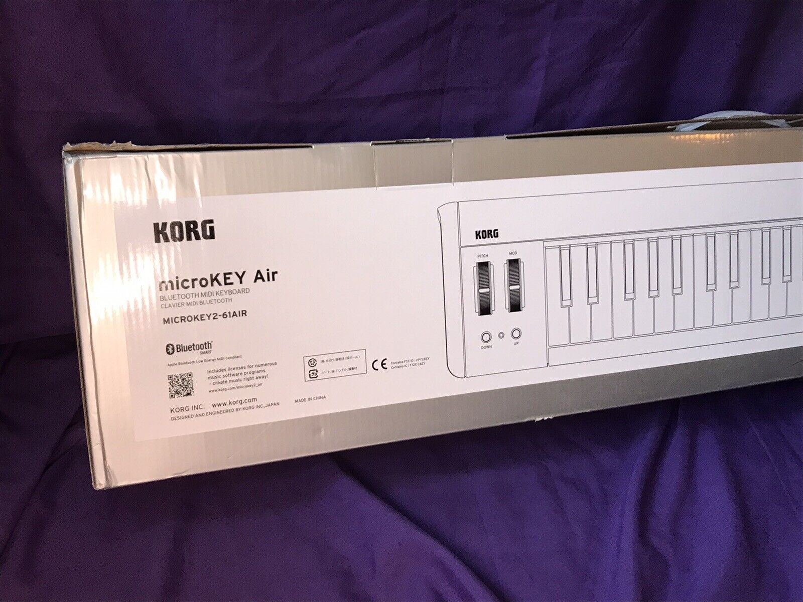 Korg microKEY Air 61 Key Bluetooth and USB MIDI Controller - Fresh Stock Dated February 2026