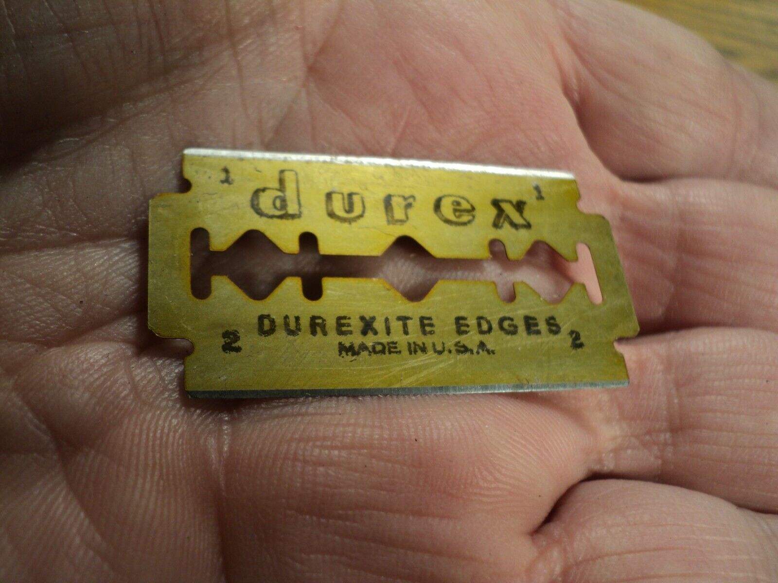 Vintage Duz-All Scraper Tool w/ New Old Stock Durex Double Edge Blade - 5