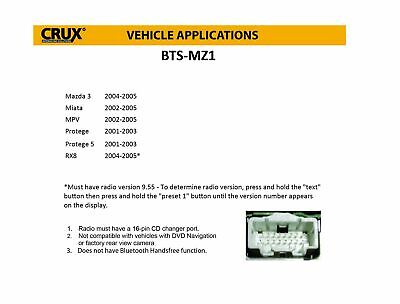 Crux BTS-MZ1 Bluetooth Music Streaming - Fresh Stock Dated February 2026
