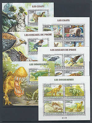 Burundi Sc 1381-1430 MNH. 2013 Brasiliana PHILEX, complete set of 50 s/s, VF - Fresh Stock Dated December 2025