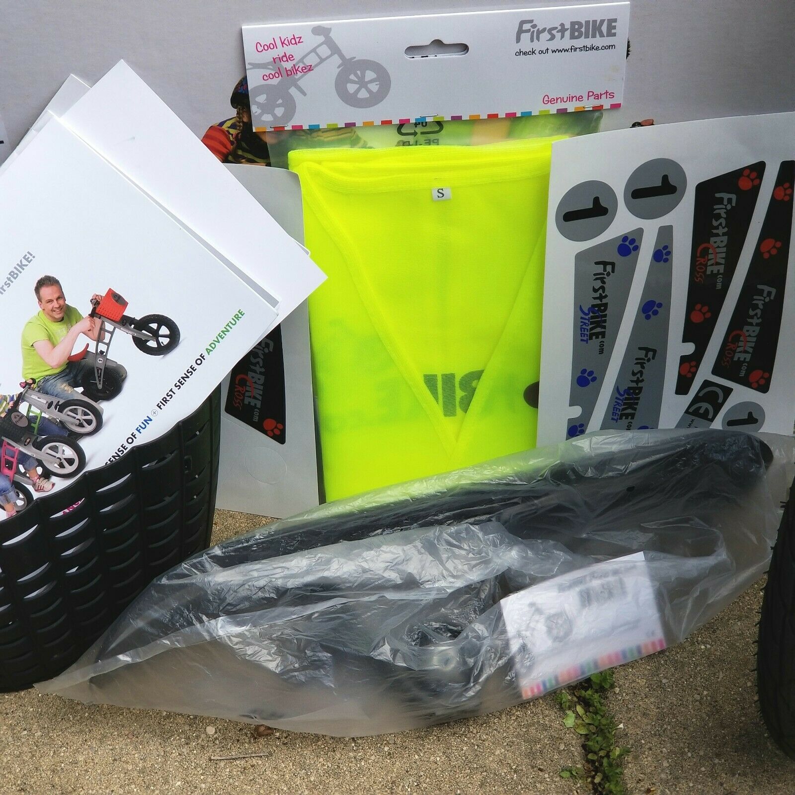 FIRSTBIKE Balance BIKE Blue STREET L2021 w/ Brake LOWERING KIT Box MONO SKI SET - Fresh Stock Dated February 2026