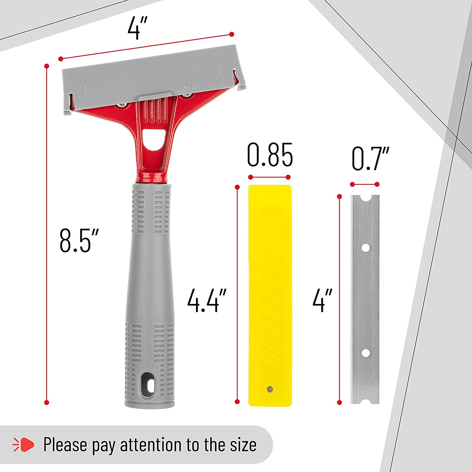 Bates- Razor Blade Scraper, 4