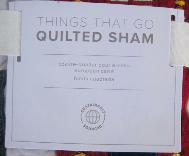 Pottery Barn Kids Things That Go Euro Sham 26