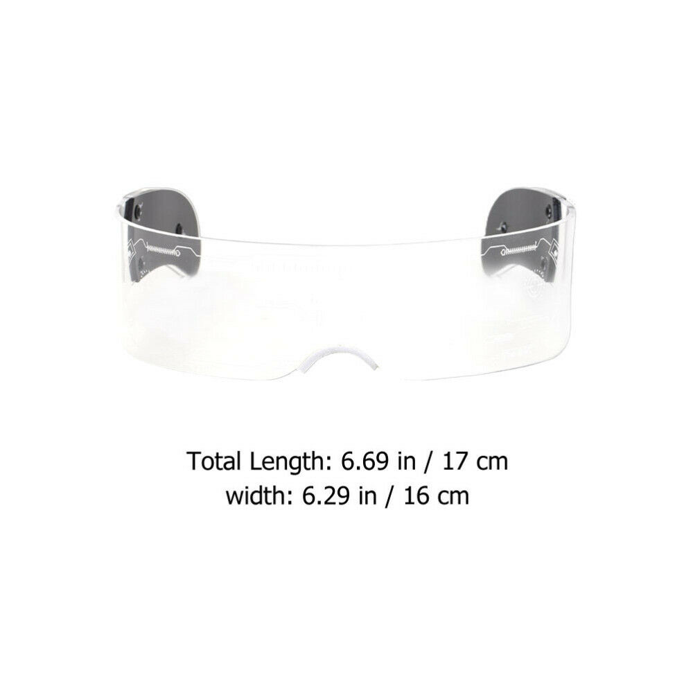 1 Pair LED Luminous Eyeglasses Prop LED Glasses Decor Party Glasses Prop - Fresh Stock Dated December 2025