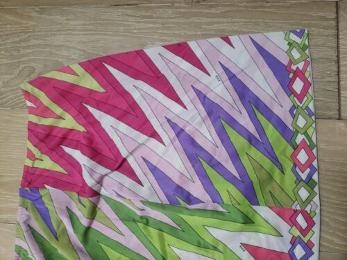 Vintage EMILIO PUCCI Formfit Rogers Colorful Slip Sheer Skirt Iconic Nylon Large - Fresh Stock Dated December 2025