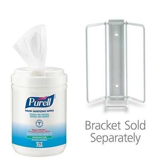 1Purell Hand Wipes Alcohol Ethyl 62% Fragrance Free 175 Ct Canister Exp 9/22 - Fresh Stock Dated February 2026