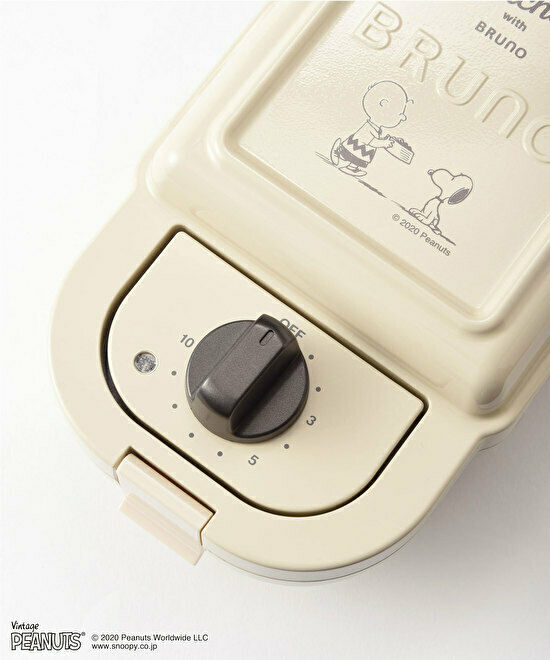 Peanuts Snoopy BRUNO Hot Sand Maker single BOE068-ECRU 100V Japan Domestic New - Fresh Stock Dated February 2026