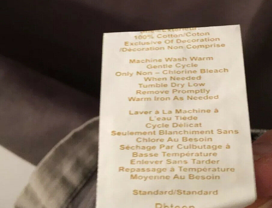 NEW Pottery Barn Teen Sham Standard Army Green With Beige Trim - Fresh Stock Dated February 2026