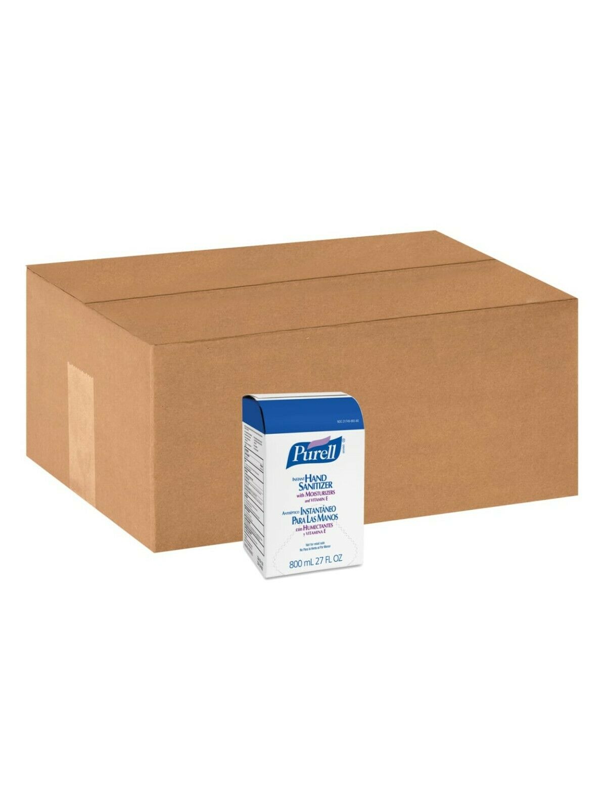 Purell® 12/Cs Bag-In-Box 70% Ethyl Alcohol Gel Hand Sanitizer 800mL 4/23 9657-12 - Fresh Stock Dated February 2026
