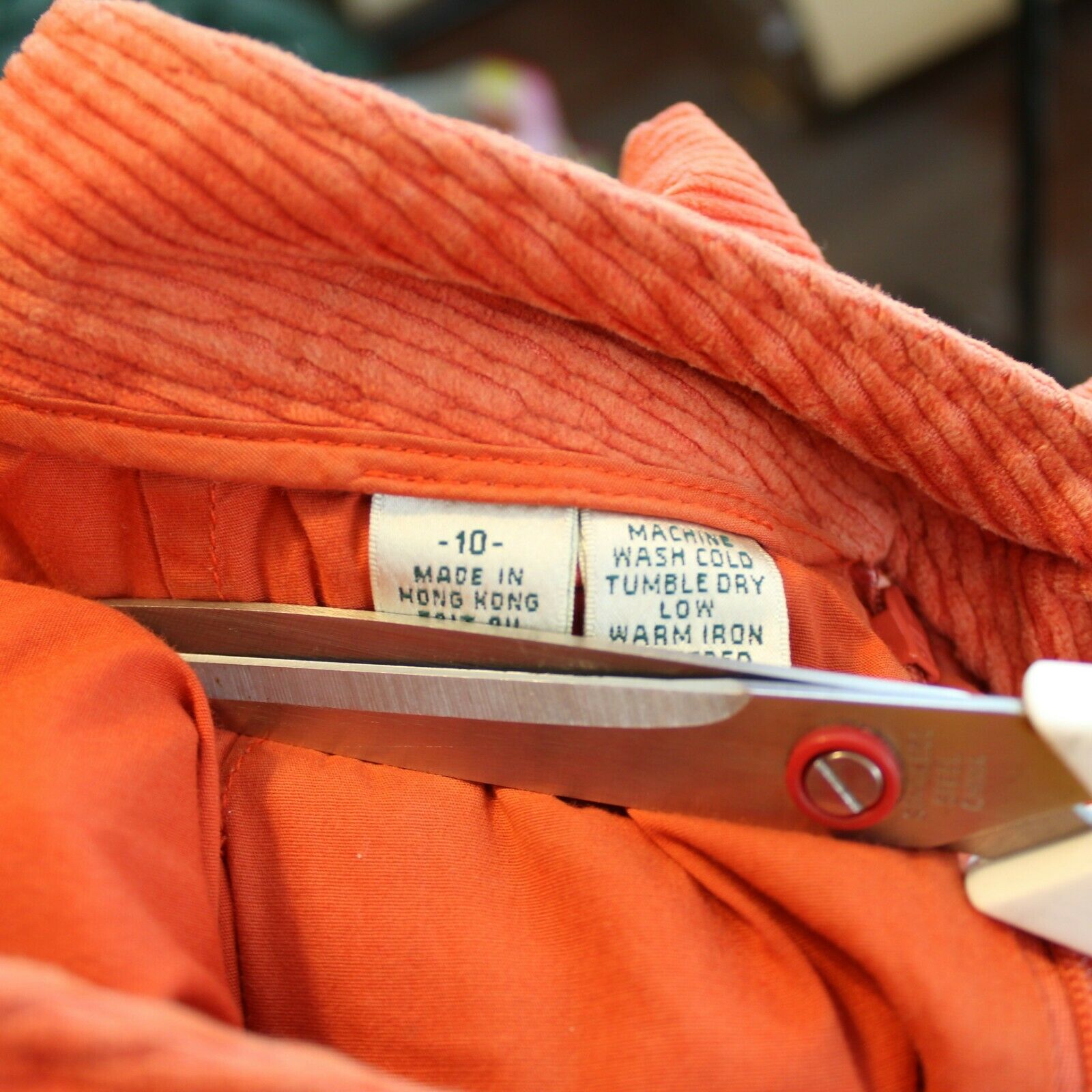 Vintage Fairway & Greene Women's Orange Corduroy Golf Skirt Size 10 - Fresh Stock Dated February 2026