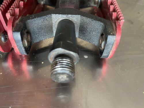 Skyway Tuff Pedals 9/16 Old School BMX PK Ripper Hutch Red - Fresh Stock Dated December 2025