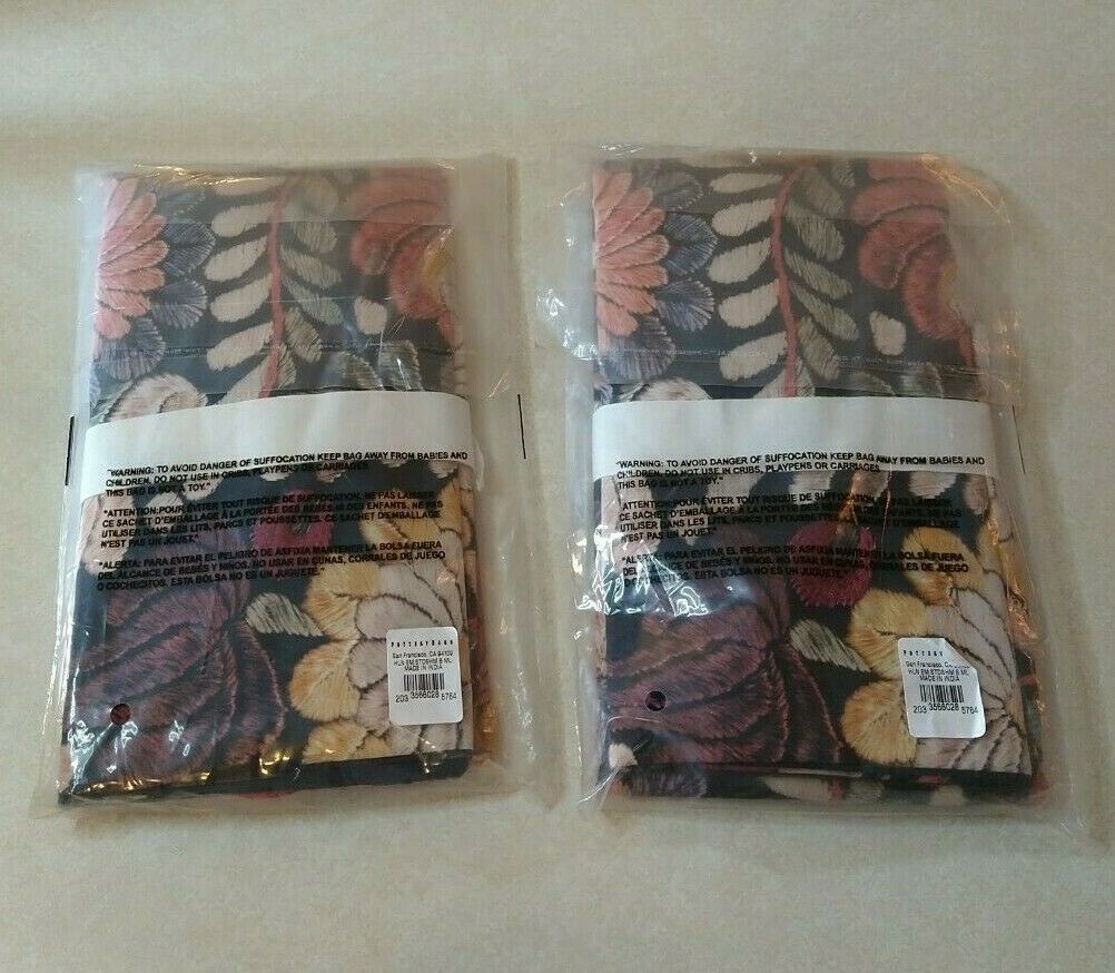Pottery Barn Helena Embroidered Floral Percale one standard sham New set of 2 - Fresh Stock Dated December 2025