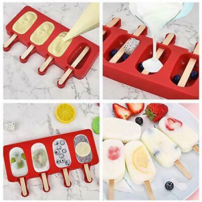 Popsicle Molds for Kids Silicone Popsicle Molds BPA Free Reusable 4 Cavities ... - Fresh Stock Dated February 2026