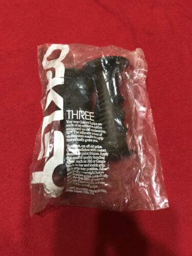 Original 80’s NOS BLACK Oakley 3 Grips OLD SCHOOL BMX Three Sealed Packaging - Fresh Stock Dated December 2025