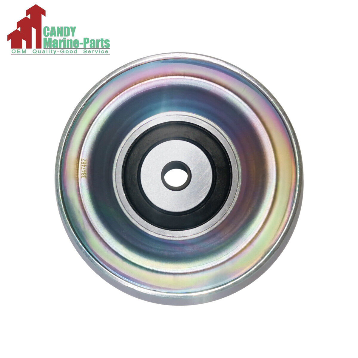 New Idler Pulley Volvo Penta D4 D6 Replaces 3847482 Marine Inboard Diesel Engine - Fresh Stock Dated February 2026