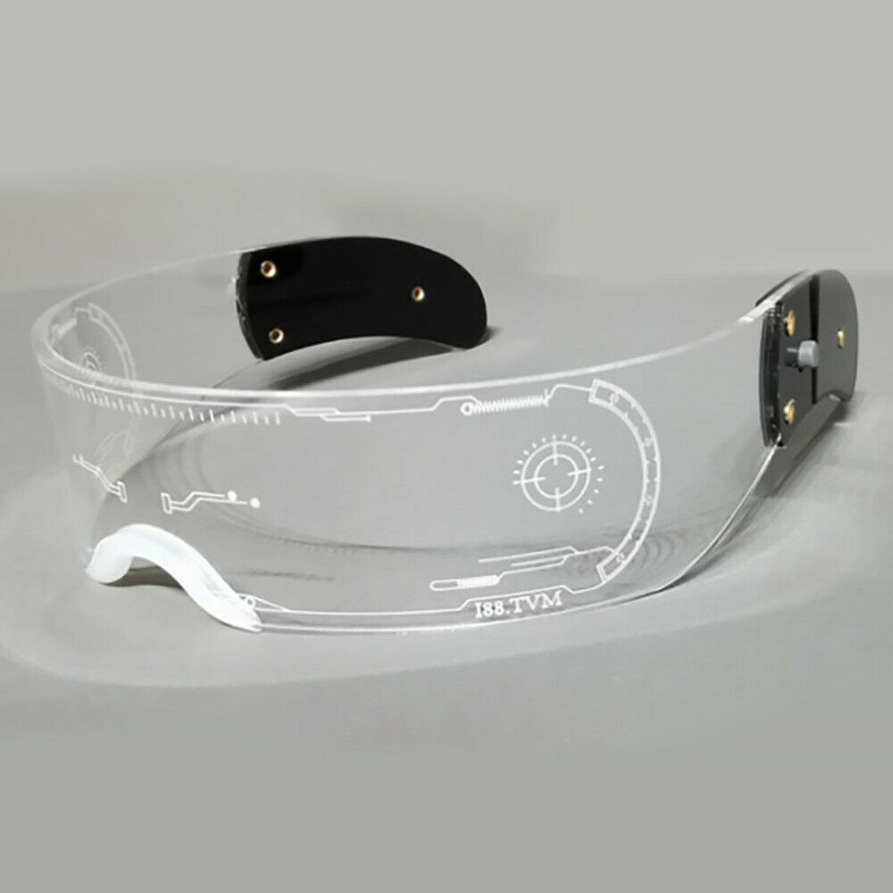 1 Pair LED Luminous Eyeglasses Prop LED Glasses Decor Party Glasses Prop - Fresh Stock Dated December 2025