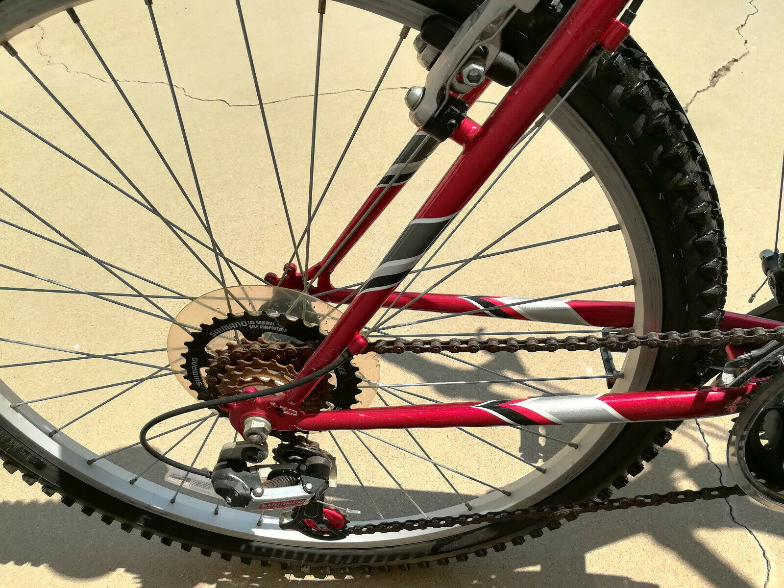 Used Men's Nishiki Bravo Shimano Mountain Bike, Red & Black Bike Sport Bike - Fresh Stock Dated February 2026