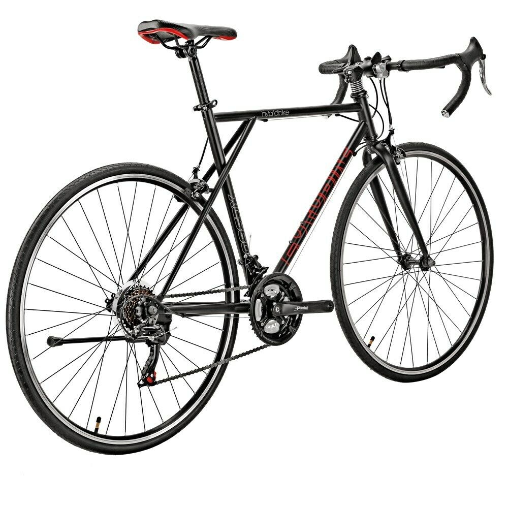 700C 56cm Light Road Bike Shimano 21 Speed Black Racing Bicycle Vintage Wheels - Fresh Stock Dated February 2026