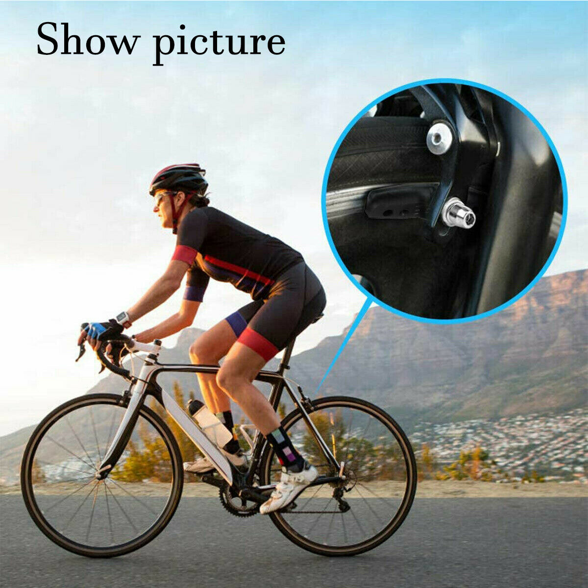 High Grade Cycling Bicycle MTB Bike V Brake Pads 70mm Shoes Pads Red/Blue/Black - Fresh Stock Dated February 2026