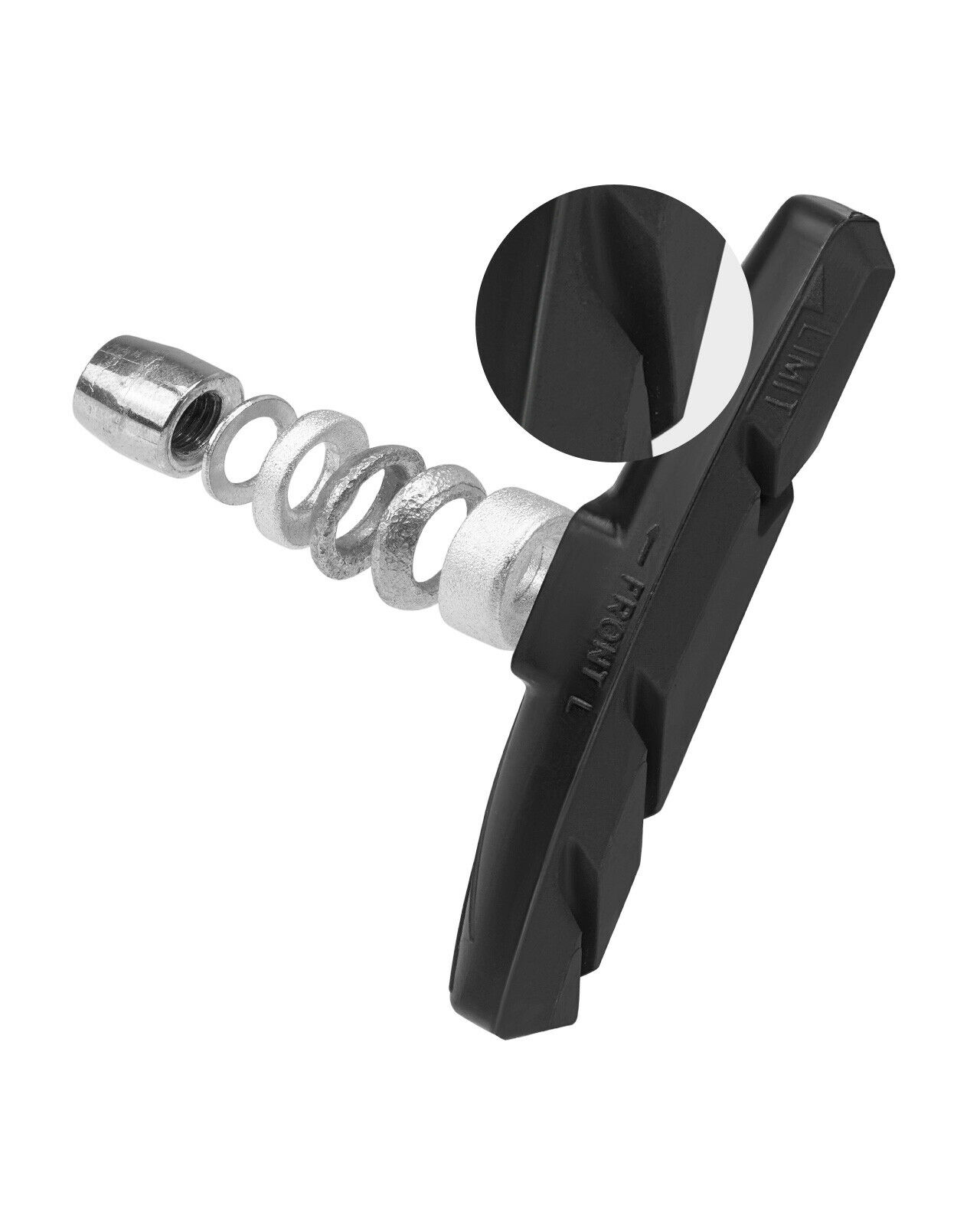 High Grade Cycling Bicycle MTB Bike V Brake Pads 70mm Shoes Pads Red/Blue/Black - Fresh Stock Dated February 2026