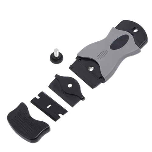 2PCS Glue Scraper Tool w/ 20 Edge Razor Blades Sticker Removal Cleaning Scraper - Fresh Stock Dated February 2026