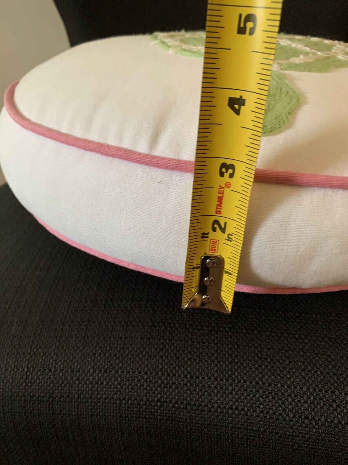 Pottery Barn Teen Throw Pillow Sea Turtle Round Embroidered Decorative 14