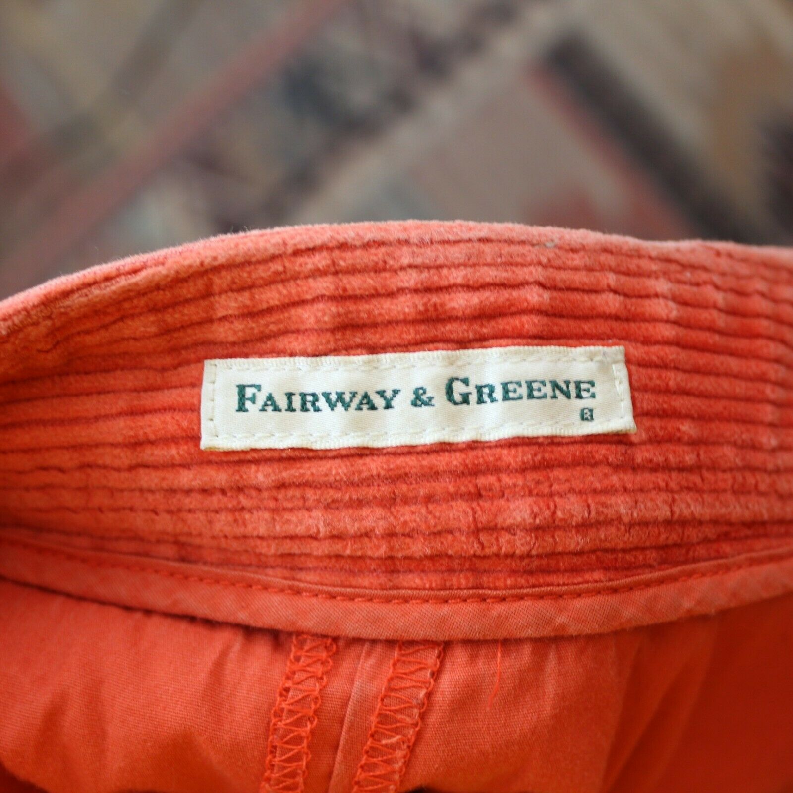 Vintage Fairway & Greene Women's Orange Corduroy Golf Skirt Size 10 - Fresh Stock Dated February 2026