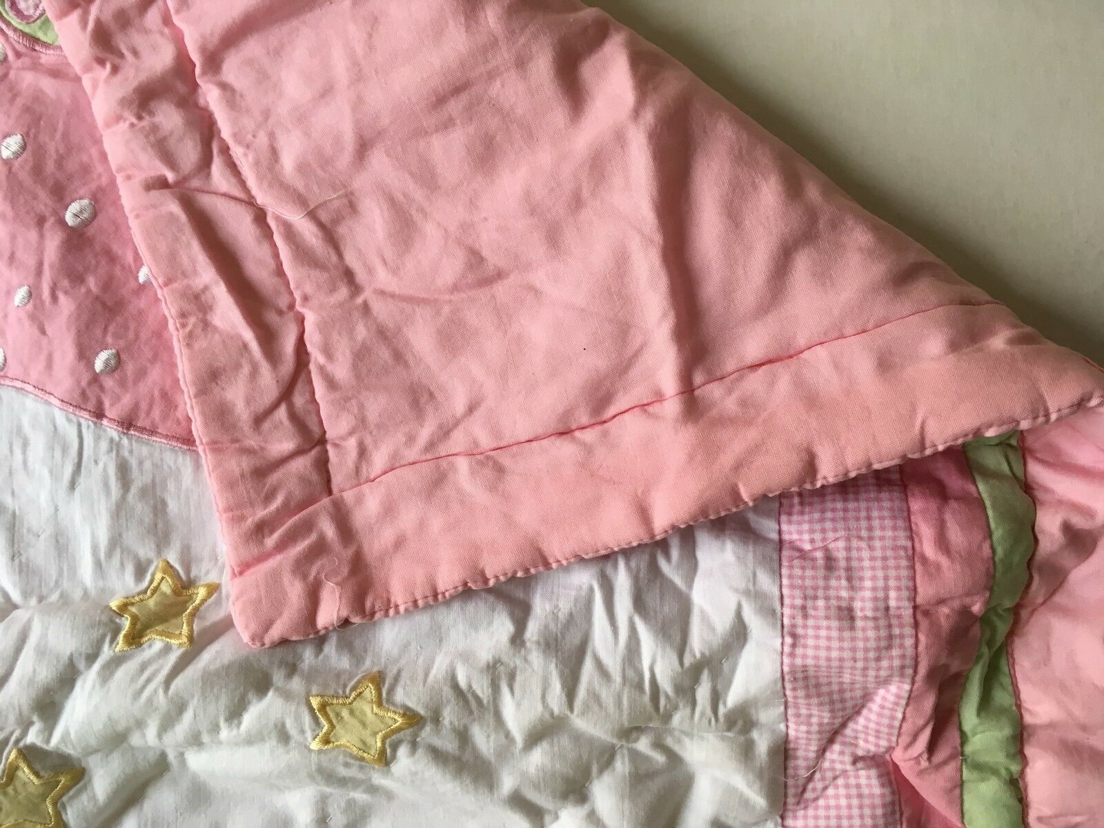 quilted SHAM  * FAIRY BALLERINAS *appliqued dancing fairies * standard * NIP - Fresh Stock Dated December 2025