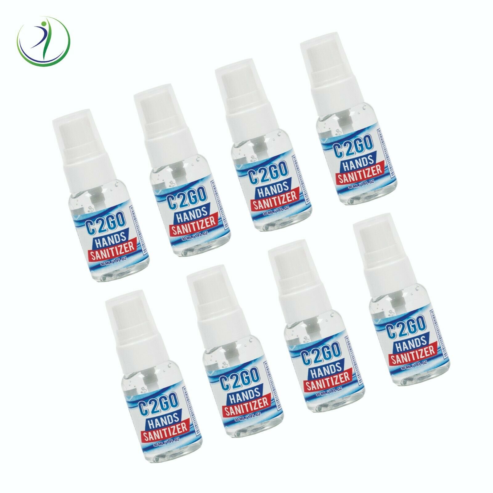 8X Hand Sanitizer 70% Alcohol Gel Disinfectant Cleaner Antimicrobial Pump Spray - Fresh Stock Dated February 2026