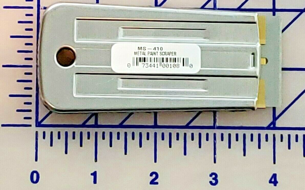 Metal Paint Scraper MS-410 by PHC Razor Blade Cleaning Glass Paint & Floor Wax - Fresh Stock Dated February 2026