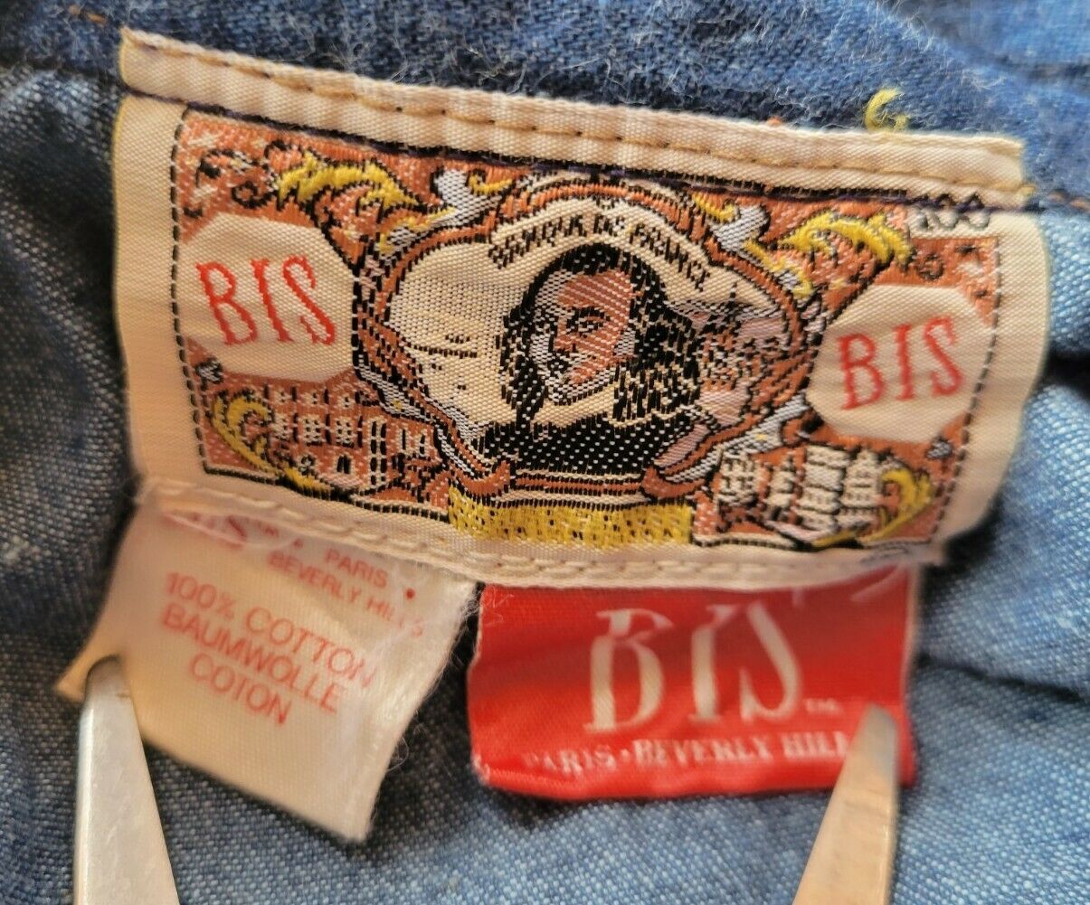 Vintage BIS 3 Tiered Ruffled Denim Skirt with Fitted Waist - Fresh Stock Dated March 2026