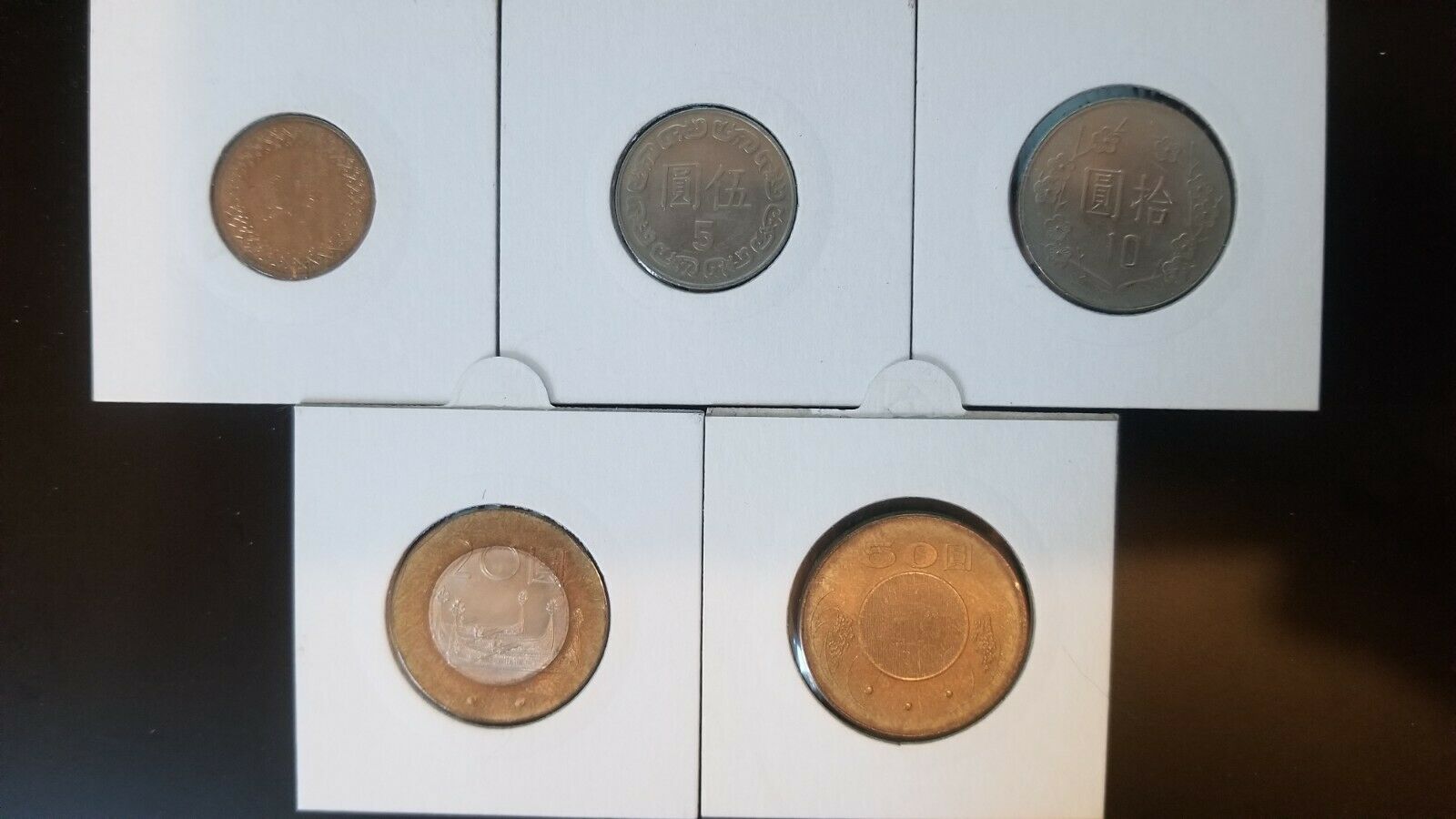5 different coins - Taiwan - see photos - Fresh Stock Dated February 2026