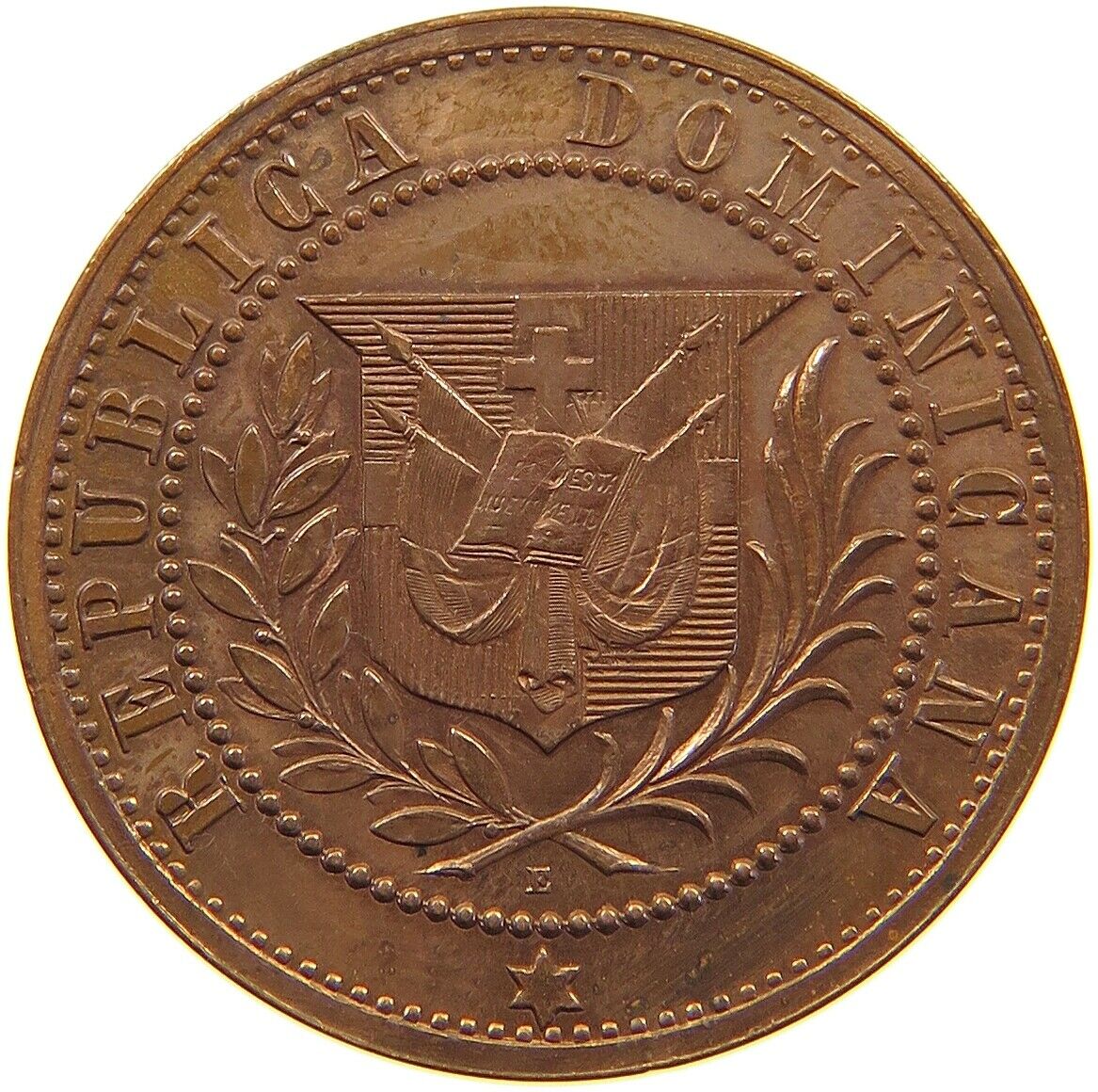 DOMINICAN CENTAVO 1878 PATTERN RARE TOP SHINNY FILEDS #t84 143 - Fresh Stock Dated December 2025