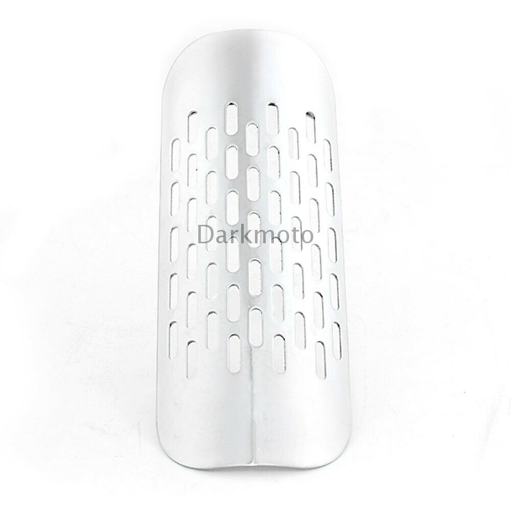 Chrome Exhaust Muffler Pipe Heat Shield Cover Heel Guard Universal Motorcycle - Fresh Stock Dated February 2026