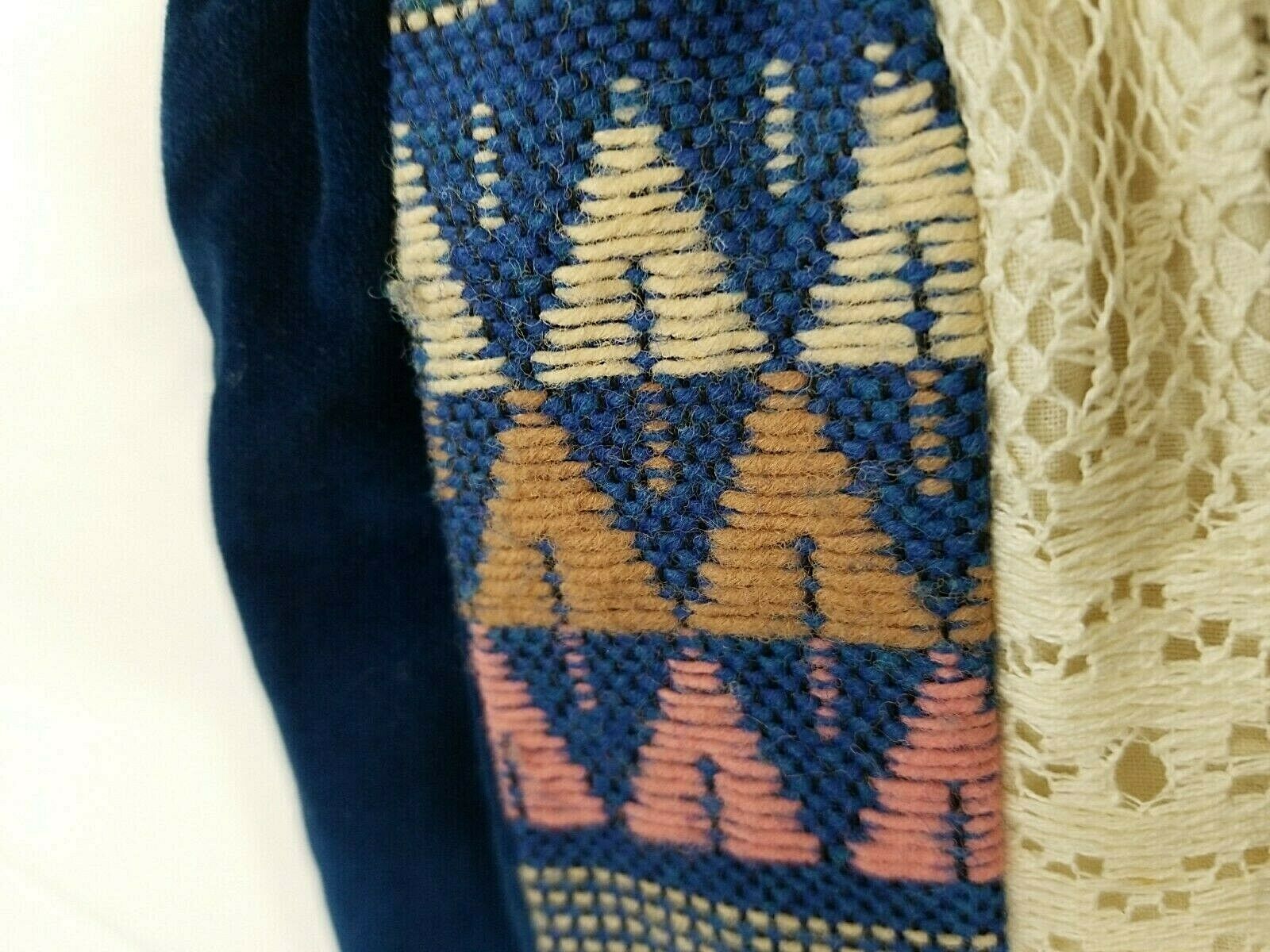 VTG  Chessa Davis Multicolor Boho Woven Velvet Lace Skirt  S/M - Fresh Stock Dated February 2026