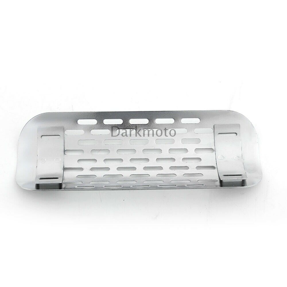 Chrome Exhaust Muffler Pipe Heat Shield Cover Heel Guard Universal Motorcycle - Fresh Stock Dated February 2026