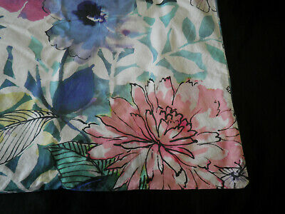 Pottery Barn Teen Bright Bouquet Floral Euro Sham Pair Water Color Purple Blue - Fresh Stock Dated December 2025